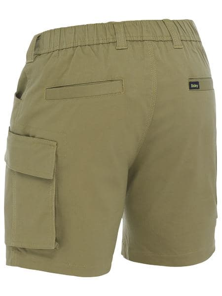 Bisley Stretch Cotton Elastic Waist Cargo Short (BSHC1018)