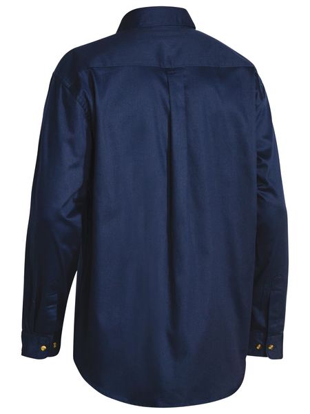Bisley Original Cotton Drill Shirt - Long Sleeve - Navy (BS6433) - Trade Wear