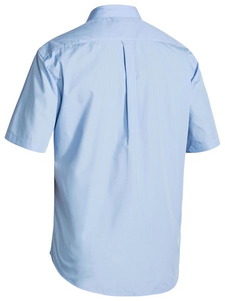 Bisley Permanent Press Shirt - Short Sleeve - Sky (BS1526) - Trade Wear