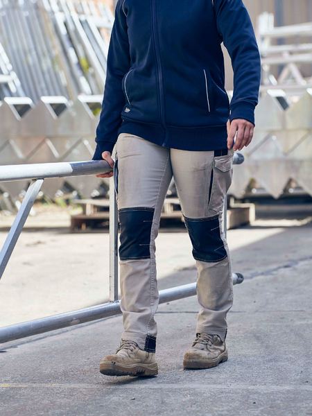Bisley Women's Flex and Move™ Cargo Pants - Stone and Olive (BPL6044)