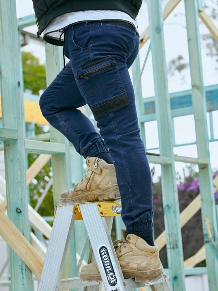 Bisley Flex and Move™ Stretch Denim Cargo Cuffed Pants (BPC6335)