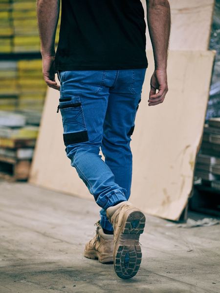 Bisley Flex and Move™ Stretch Denim Cargo Cuffed Pants (BPC6335)