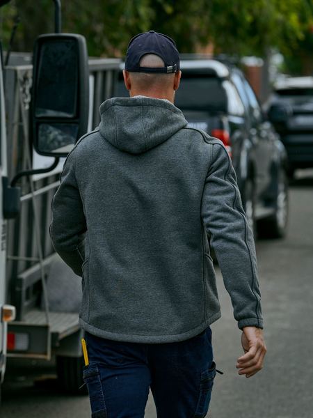 Bisley Flex and Move™ Marle Fleece Hoodie Jumper (BK6983)