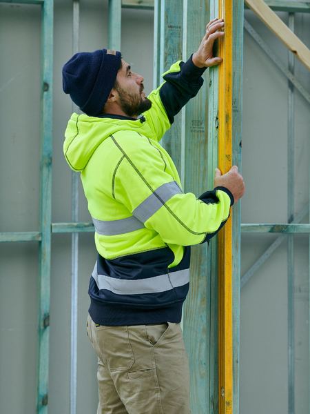 Bisley Taped Hi Vis Fleece Hoodie With Sherpa Lining (BK6988T)