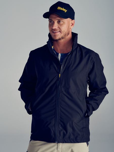 Bisley Lightweight Ripstop Rain Jacket -  Black (BJ6926)