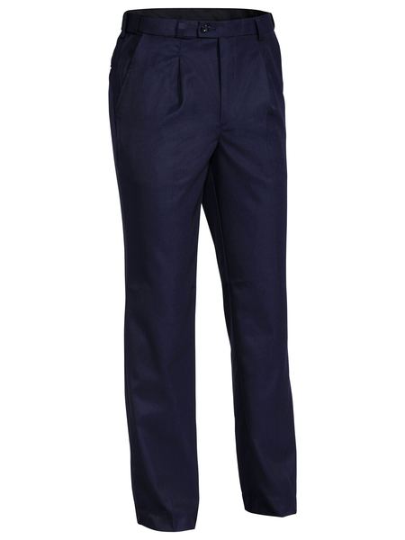 Bisley Permanent Press Trouser  - Navy (BP6123D) - Trade Wear
