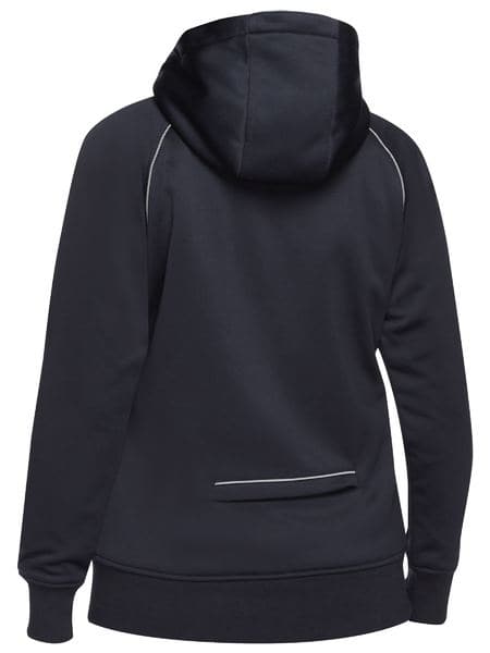 Women's Fleece Zip Front Hoodie with Sherpa Lining (BKL6925)