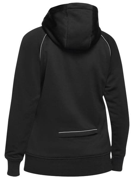 Women's Fleece Zip Front Hoodie with Sherpa Lining (BKL6925)