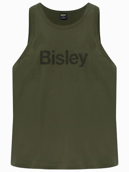 Bisley Cotton Logo Singlet - Pack of 2pcs (BKS063)