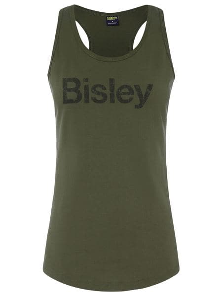 Bisley Women's Cotton Logo Singlet Pack of 2pcs (BKSL063)
