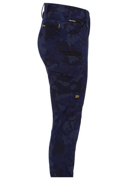 Bisley Women's Flex & Move™ Stretch Camo Cargo Navy  Pants - Limited Edition (BPL6337)