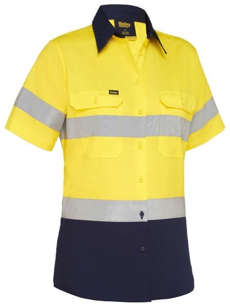Women's Taped Hi Vis Cool Lightweight Drill Shirt (BL1896)