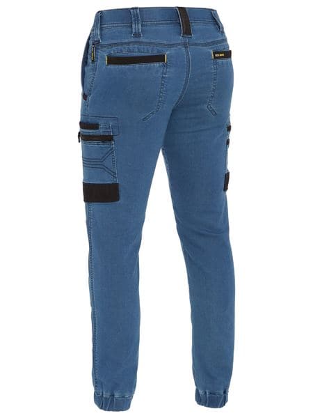 Bisley Flex and Move™ Stretch Denim Cargo Cuffed Pants (BPC6335)