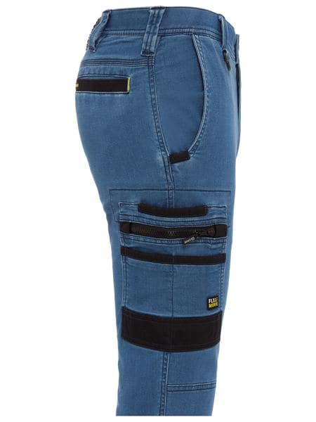 Bisley Flex and Move™ Stretch Denim Cargo Cuffed Pants (BPC6335)