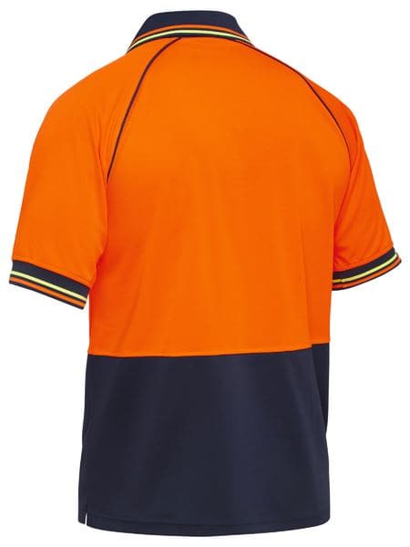 Bisley Two Tone Hi Vis Short Sleeve Polo Shirt (BK1440)
