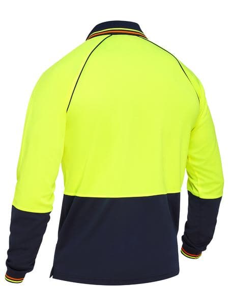 Bisley Two Tone Hi Vis Long Sleeve Polo Shirt (BK6440)