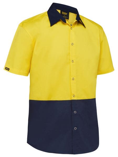 Bisley Two Tone Hi Vis Shirt Sleeve Shirt (BS1442)
