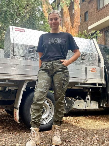 Bisley Women's Flex & Move™ Stretch Camo Cargo Pants (BPCL6337)