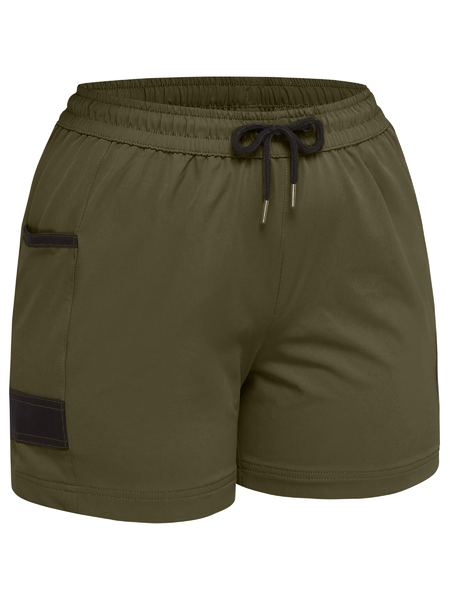 Bisley Womens Flex & Move™ 4-Way Stretching Elastic Waist Short (BSHL1331)