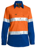 Bisley Women's 3M Taped Hi Vis Cool Lightweight Shirt (BL6696T)