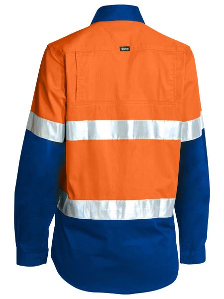 Bisley Women's 3M Taped Hi Vis Cool Lightweight Shirt (BL6696T)