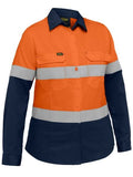 Bisley Industrial Women's Taped Hi Vis Cool Lightweight Vented Shirt (BL6390T) - Trade Wear