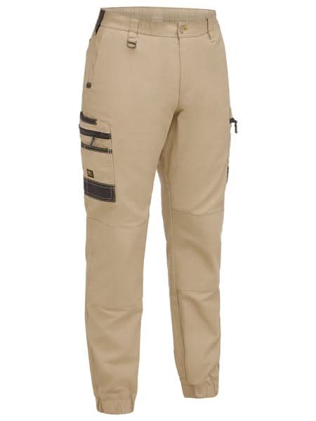 Bisley Flx & Move™ Elastic Waist Cargo Cuffed Pants (BPC6237) - Trade Wear