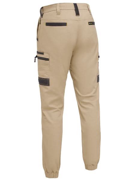 Bisley Flx & Move™ Elastic Waist Cargo Cuffed Pants (BPC6237) - Trade Wear