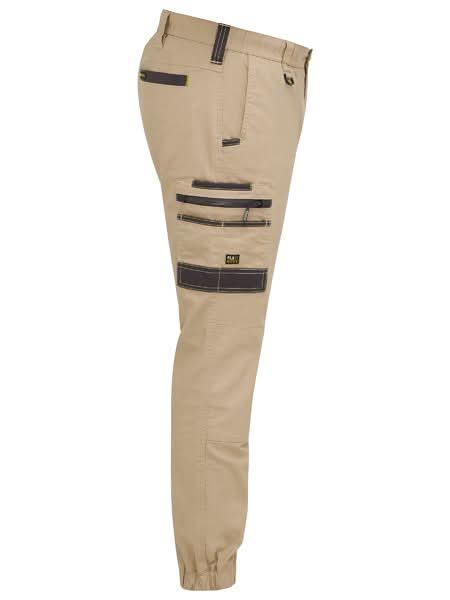 Bisley Flx & Move™ Elastic Waist Cargo Cuffed Pants (BPC6237) - Trade Wear