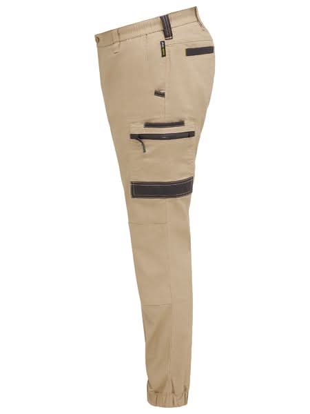 Bisley Flx & Move™ Elastic Waist Cargo Cuffed Pants (BPC6237) - Trade Wear