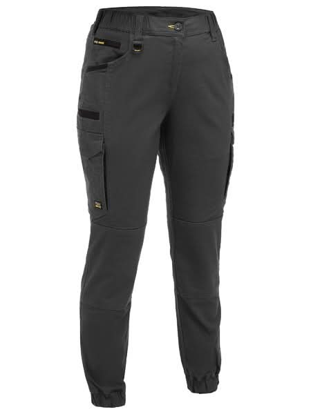 Bisley Womens Flx & Move™ Elastic Waist Cargo Cuffed Pants (BPCL6237) - Trade Wear