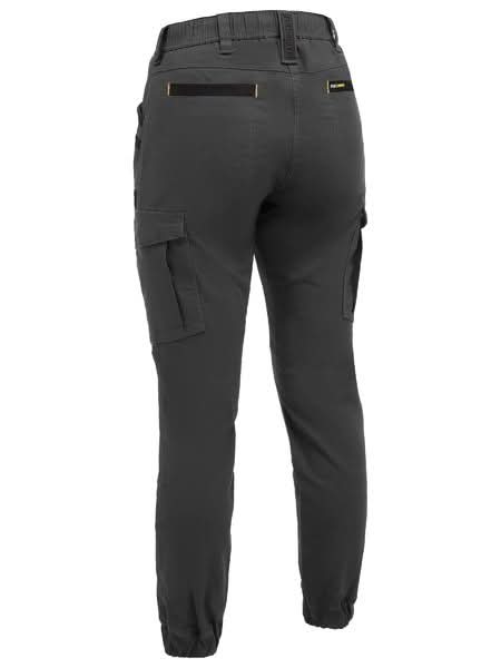 Bisley Womens Flx & Move™ Elastic Waist Cargo Cuffed Pants (BPCL6237) - Trade Wear