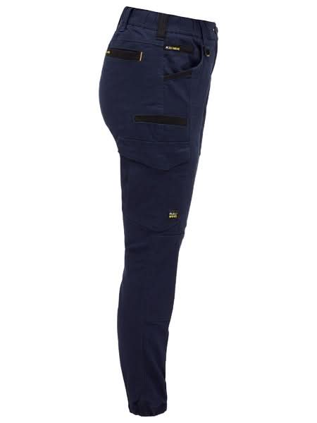 Bisley Womens Flx & Move™ Elastic Waist Cargo Cuffed Pants (BPCL6237) - Trade Wear
