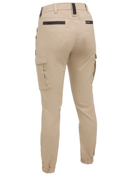 Bisley Womens Flx & Move™ Elastic Waist Cargo Cuffed Pants (BPCL6237) - Trade Wear