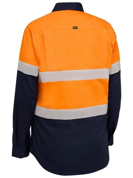Bisley Taped Hi Vis Ripstop Vented Shirt (BS6495T) - Trade Wear