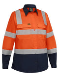 Bisley Women's Taped Biomotion Hi Vis Cool Lightweight Vented Shirt (BL6396T) - Trade Wear