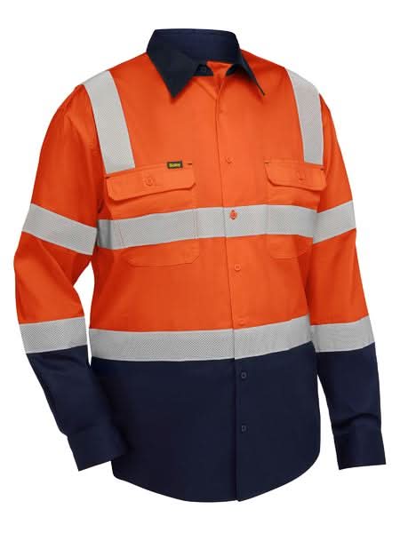 Bisley Taped Biomotion Hi Vis Cool Lightweight Vented Shirt (BS6396T) - Trade Wear