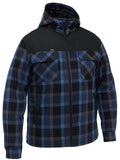 Bisley Contrast Check Zip Front Hoodie (BJ6703)