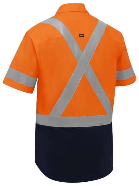 Bisley X Taped Hi Vis Stretch Cotton Shirt (BS1176XT)