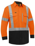 Bisley X Taped Hi Vis Stretch Cotton Shirt (BS6176XT)