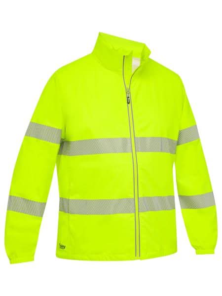 Bisley Taped Hi Vis Packable Lightweight Ripstop Rain Jacket (BJ6707T)