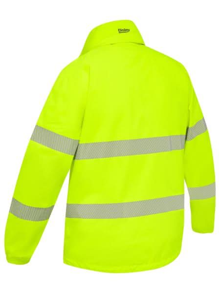 Bisley Taped Hi Vis Packable Lightweight Ripstop Rain Jacket (BJ6707T)