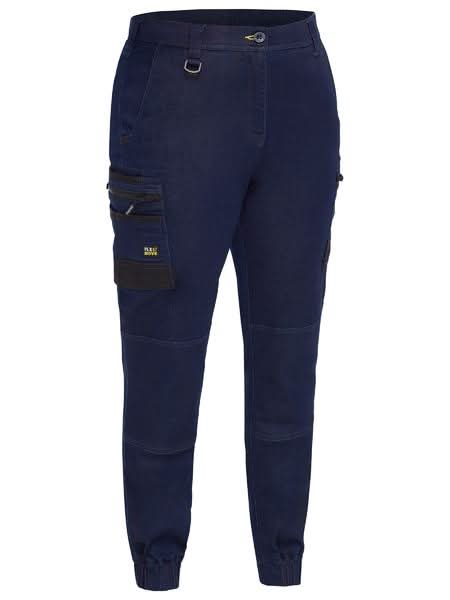 Bisley Women's Flex & Move™ Stretch Denim Cargo Cuffed Pants (BPCL6335)