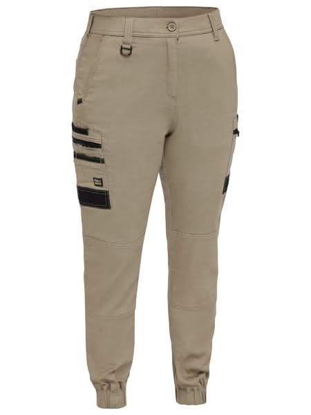Bisley Women's Flex & Move™ Stretch Denim Cargo Cuffed Pants (BPCL6335)
