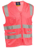 Bisley Taped Hi Vis Safety Zip Vest (BV0341T)