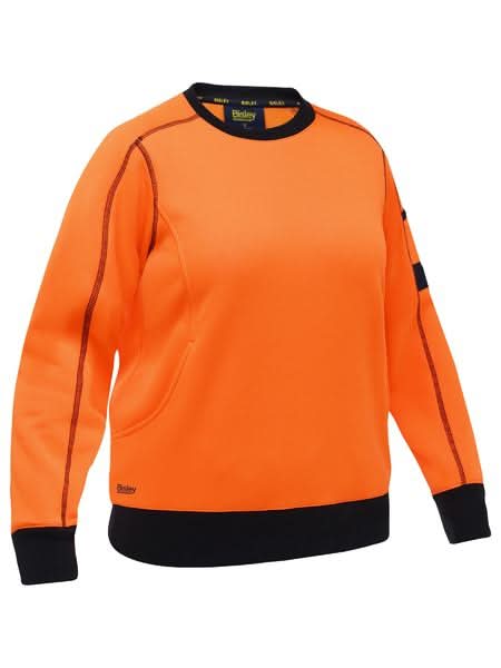 Bisley Womens Work Fleece Crew Neck Jumper (BKL6722)