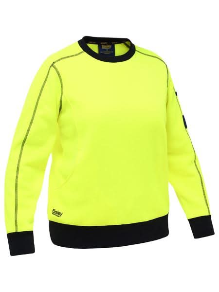 Bisley Womens Work Fleece Crew Neck Jumper (BKL6722)