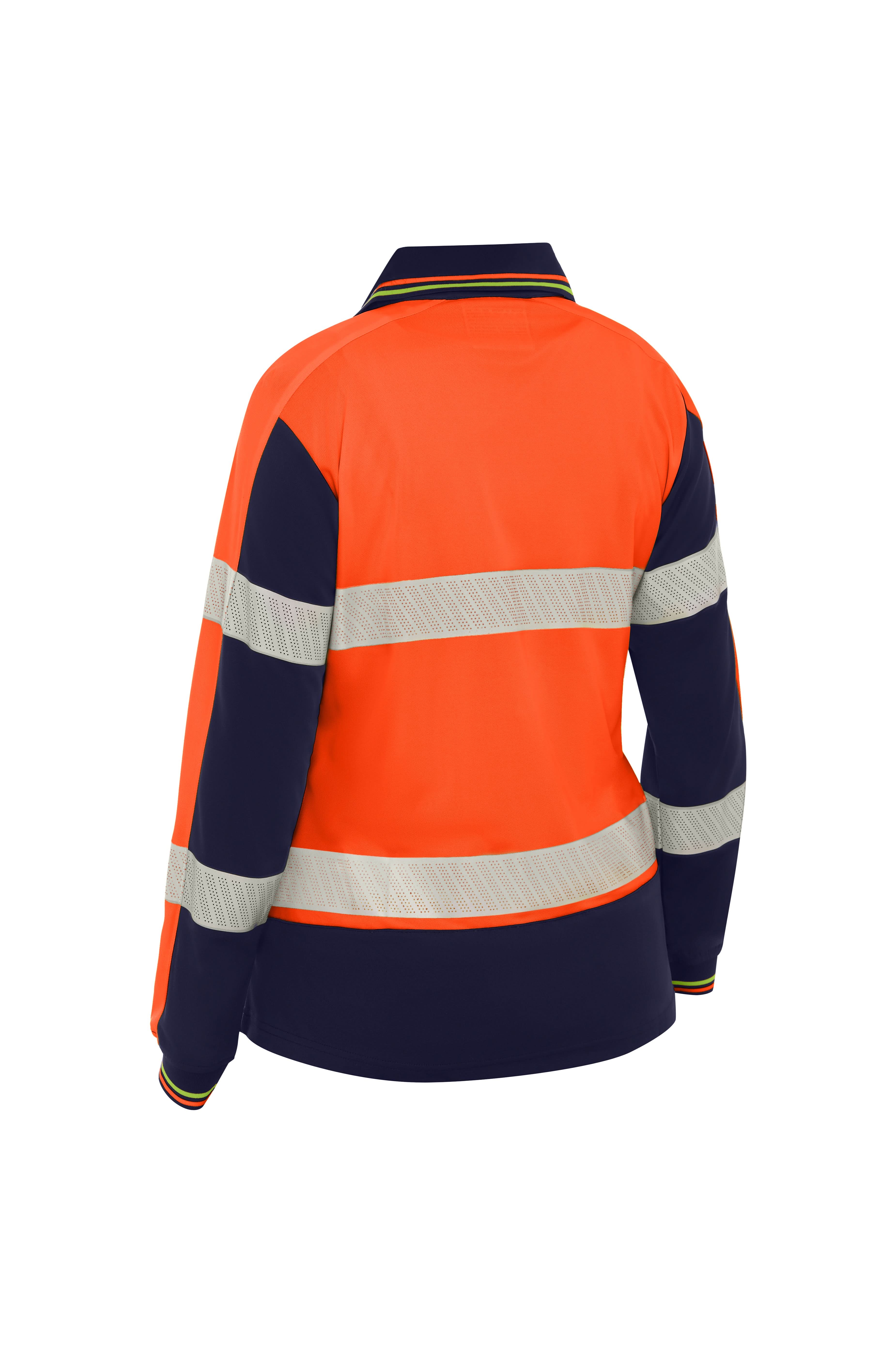 Bisley Women's Taped Hi Vis Recycled V-Neck Maternity Polo (BKLM6225T) - Trade Wear