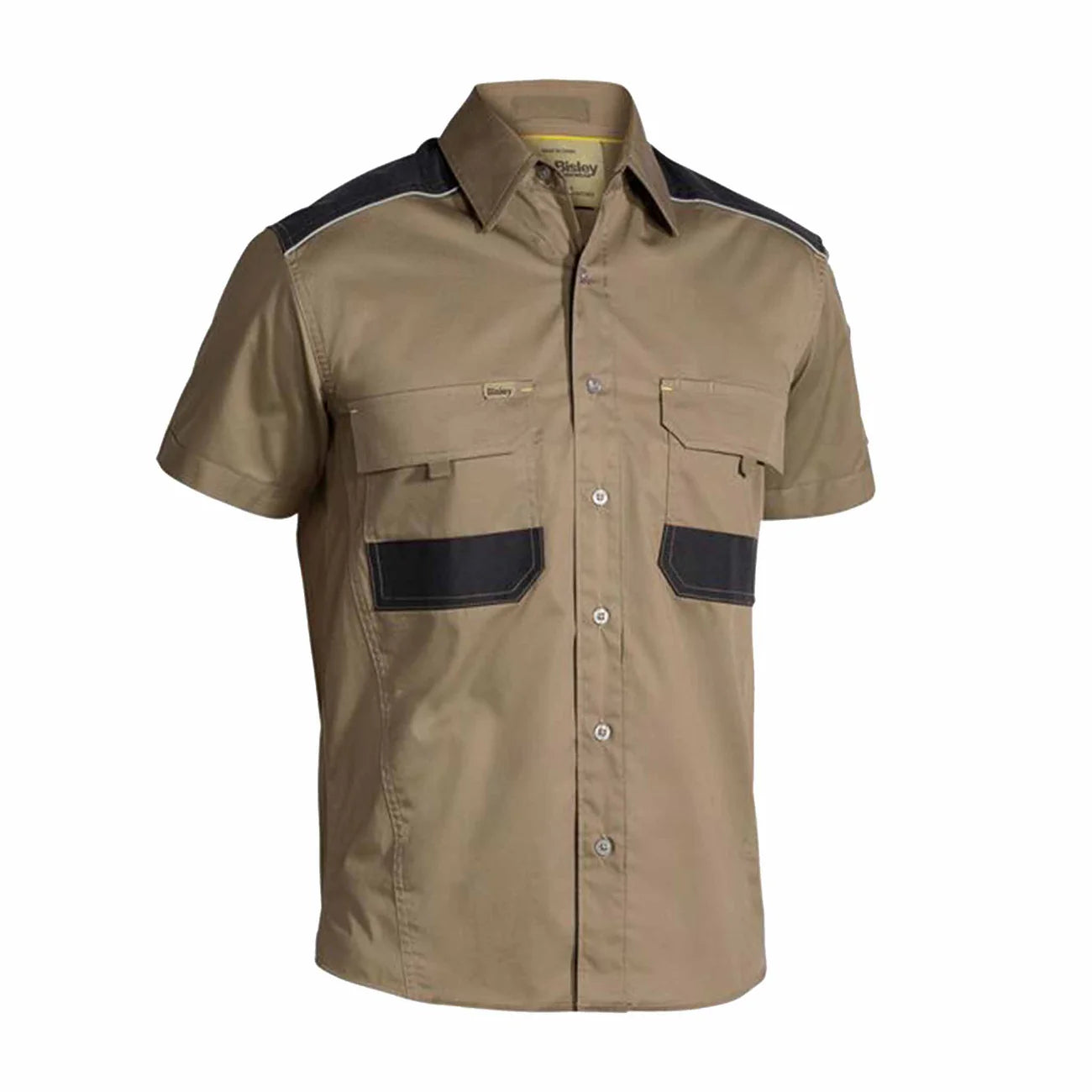 Bisley Flex & Move™ Mechanical Stretch Shirt Short Sleeve (BS1133) - Trade Wear