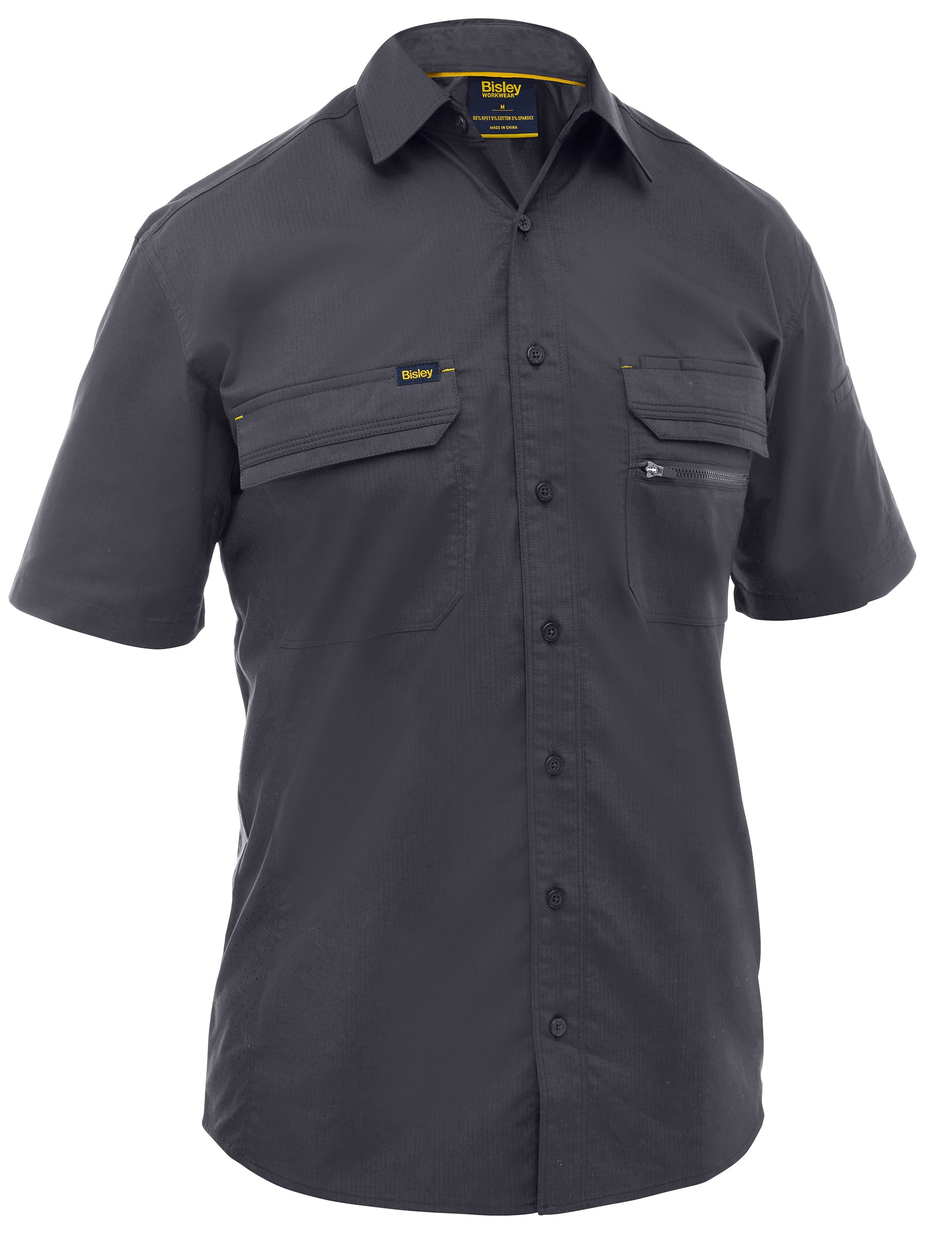 Bisley Mens X Airflow™ Stretch Ripstop Shirt (BS1490)